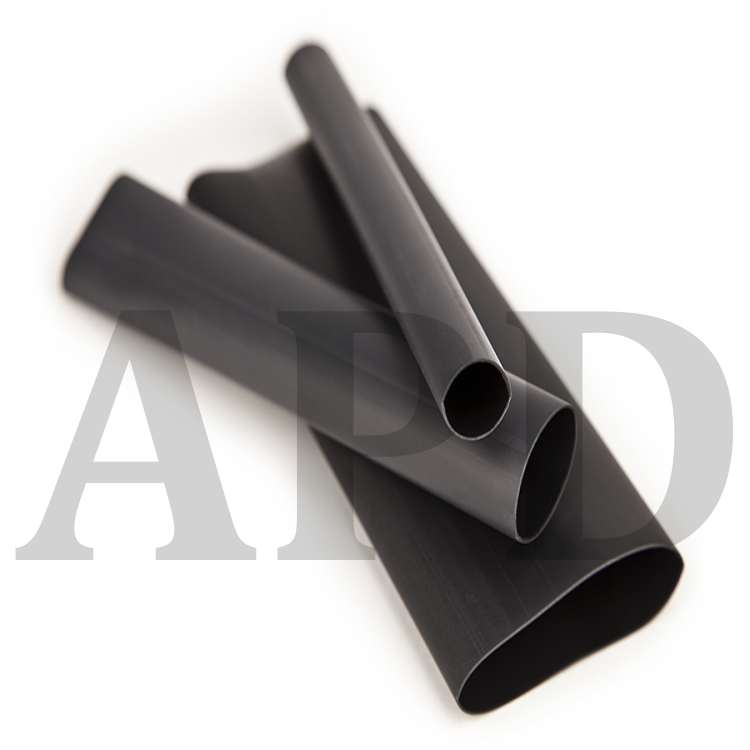 Heat Shrink Flexible Polyolefin Tubing Eps0 1 8 48 Black 250 Pcs 48 In Length Sticks 250 Pieces